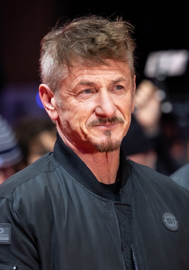 Alt = Film director Sean Penn at the premiere of his documentary "Superpower" at the Berlin Film Festival 2023. In relation to one battle after another review 