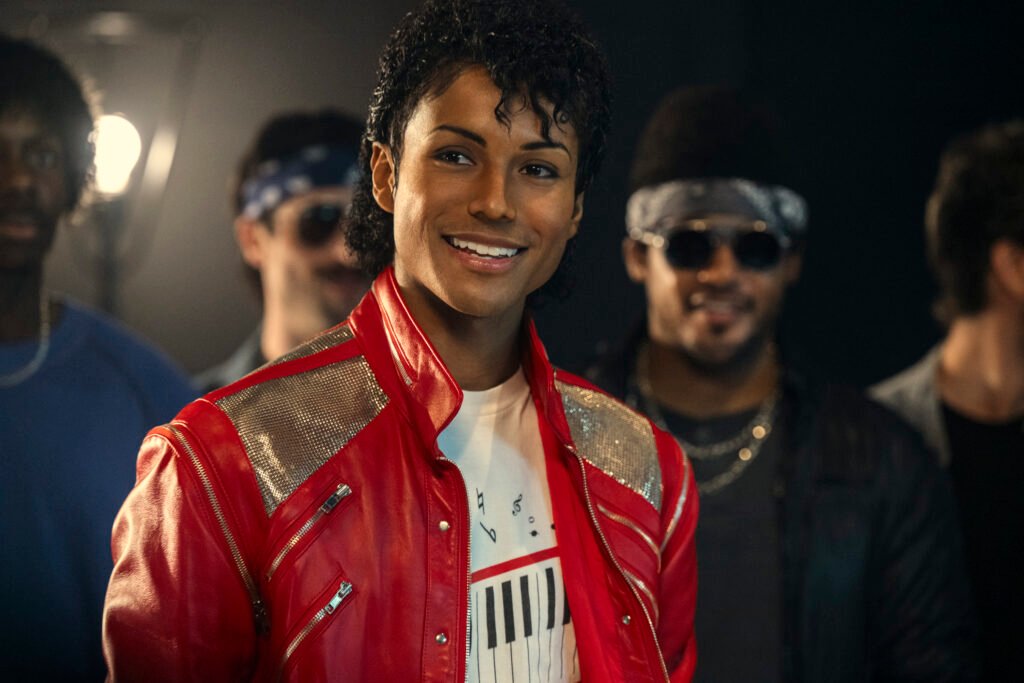 Alt = Jaafar Jackson as Michael Jackson in Maven. Photo Credit: Glen Wilson © Lionsgate And Universal Pictures 