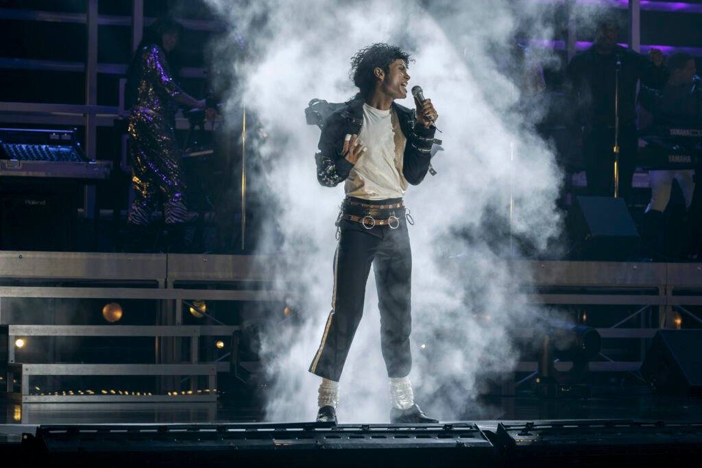 Alt = Jaafar Jackson performing as Michael Jackson In the Movie Michael  Michael Biopic Movie Review