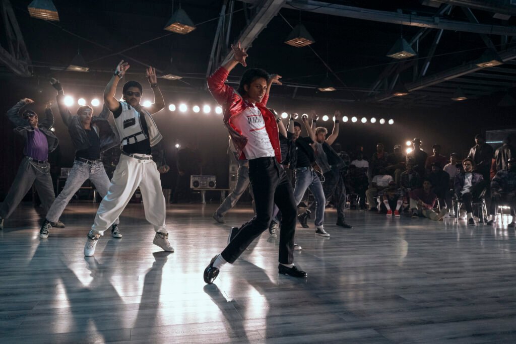 Alt = Jaafar Jackson as Michael Jackson in Michael. Photo Credit: Glen Wilson © Lionsgate And Universal Pictures 2026