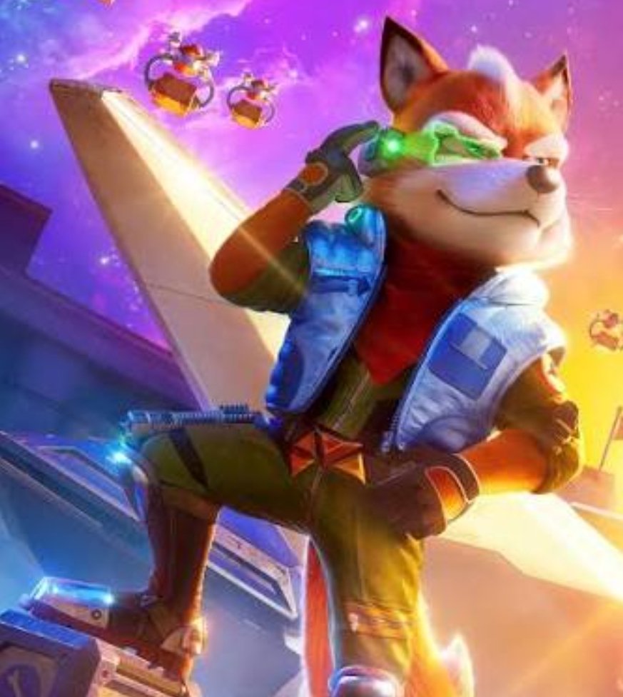 Alt = Fox McCloud (Glen Powell) In The Super Mario Galaxy Movie 2026. Image courtesy Of Universal Pictures, Nintendo And lllumination 