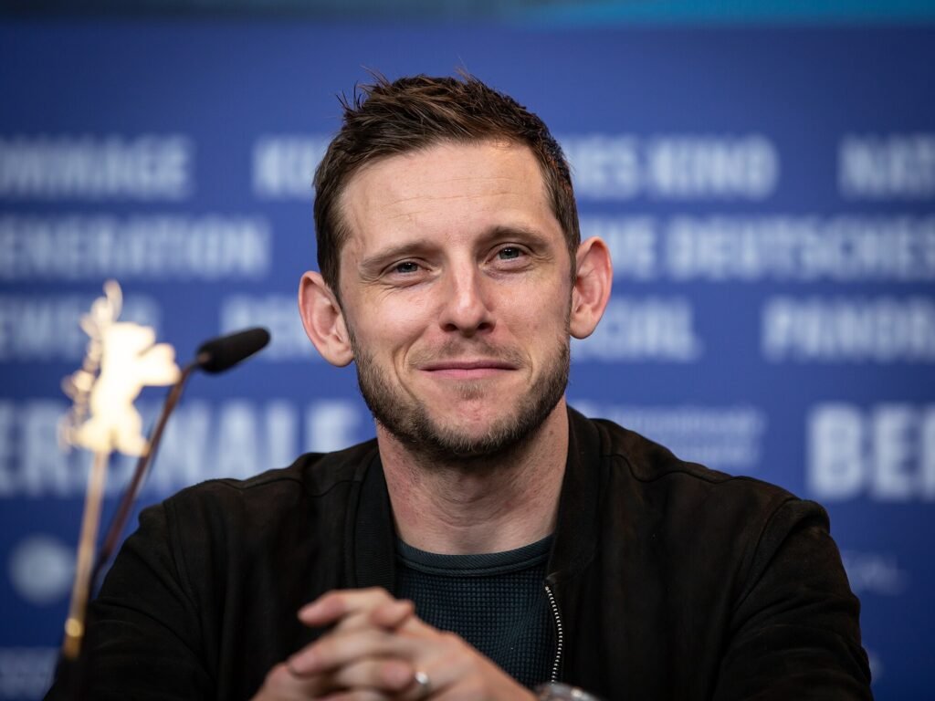 Alt = Actor Jamie Bell at press festival. Peaky Blinders Duke Shelby