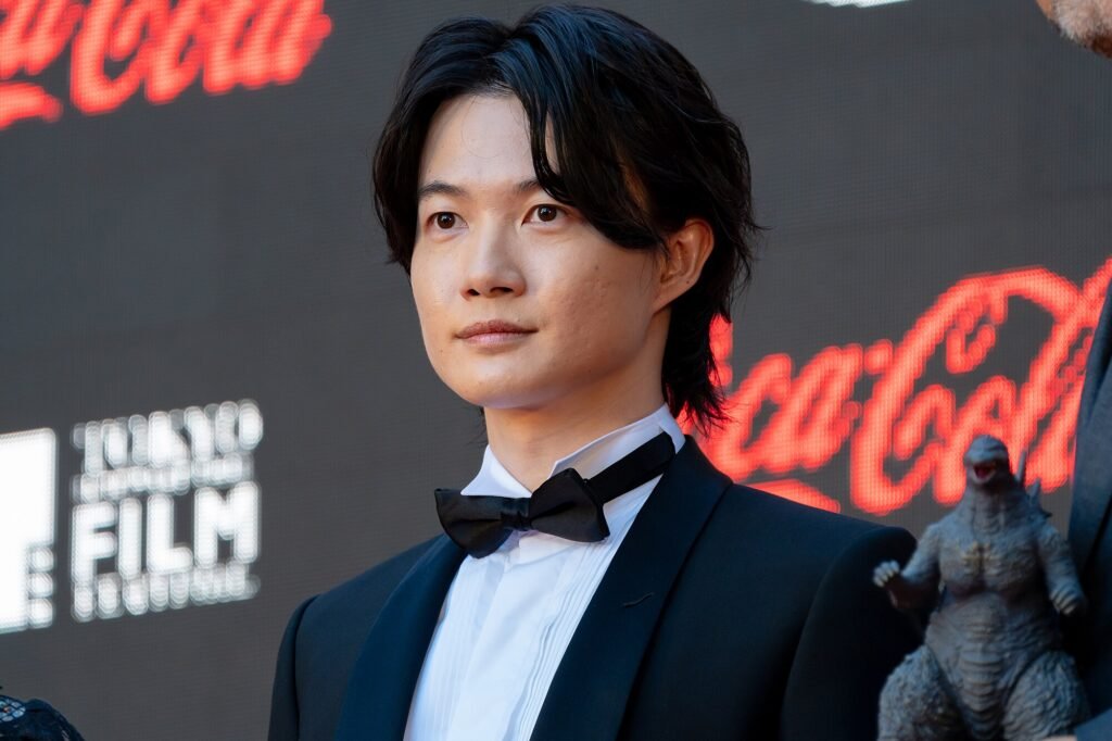 Alt = Kamiki Ryunosuke from "Godzilla Minus One" at Red Carpet of the Tokyo International Film Festival 2023 The Godzilla Minus Zero teaser trailer