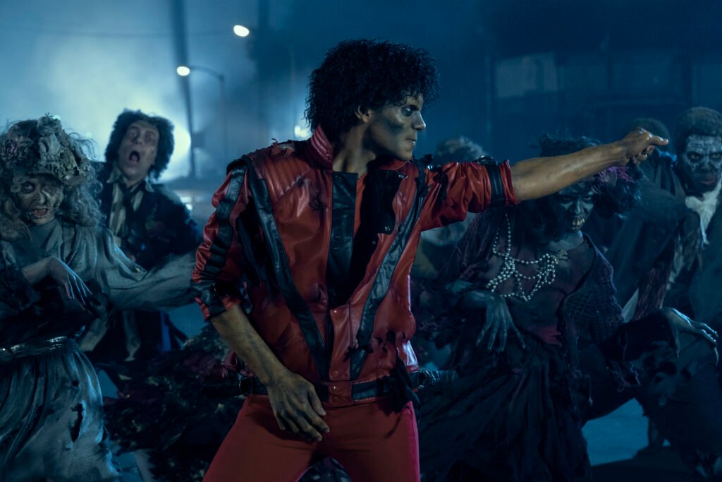 Alt = Jaafar Jackson as Michael Jackson in Michael. Photo Credit: Glen Wilson