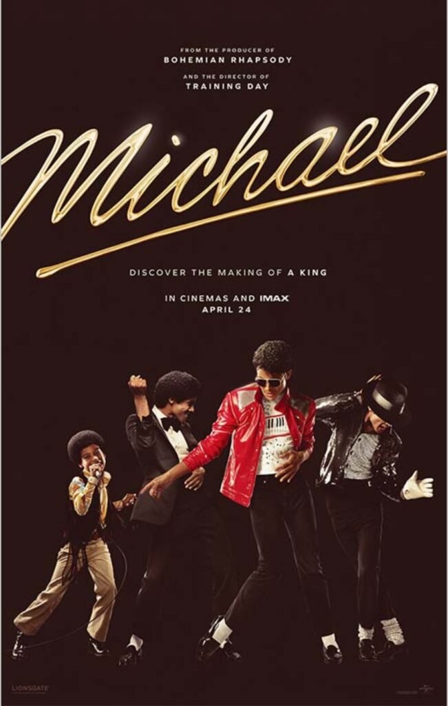 Alt = official movie poster for the movie Michael Michael Biopic Movie Review