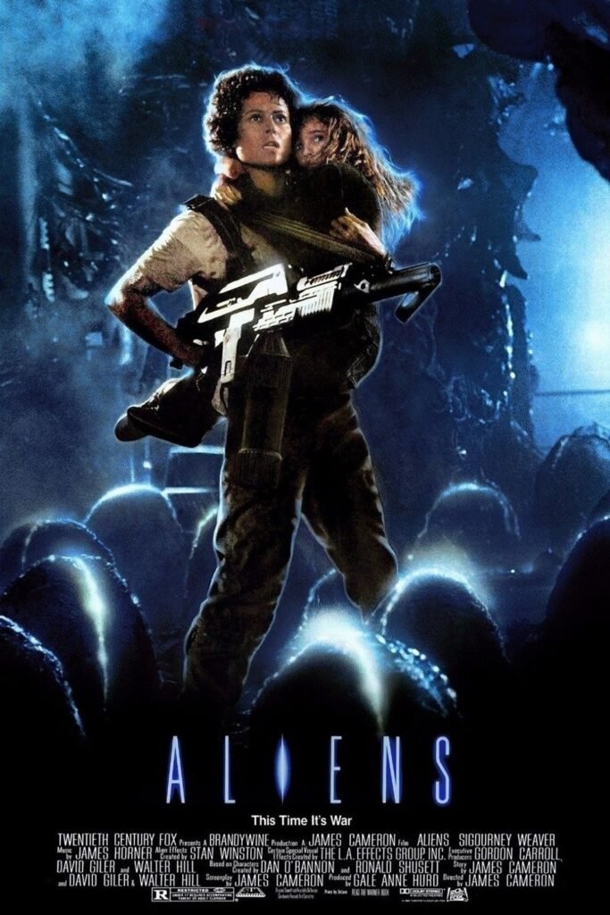 Alt = official Movie Poster For the 1986 movie Aliens Alien Day LV-426 celebration