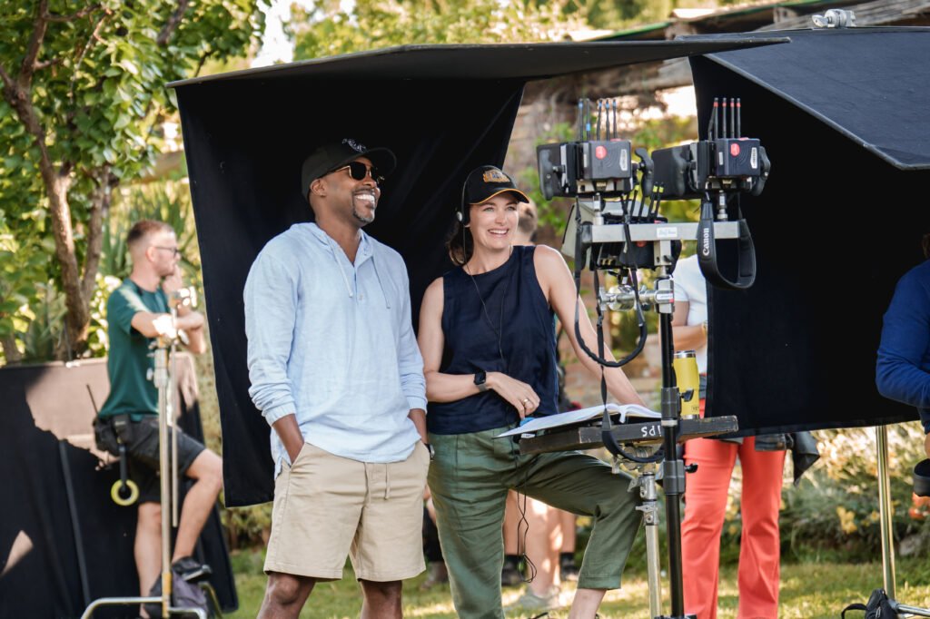 Alt = Producer Will Packer and director Kat Coiro on the set of You, Me & Tuscany. Photo Credit: Giulia Parmigiani/Universal Pictures
You Me Tuscany Film Review
