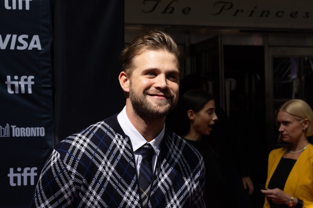 Alt = Leo Woodall, actor, at the 2025 Toronto International Film Festival (TIFF) for the movie Tuner. By Sara Komatsu ©Creative Commons Attribution-Share Alike 4.0
Tuner crime thriller movie review