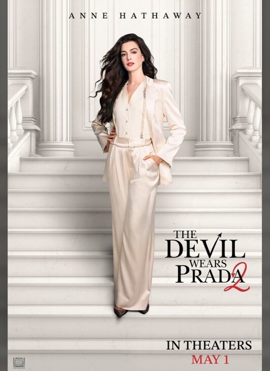 Alt = Anne Hathaway In a promotional picture for The Devil Wears Prada 2 
Devil Wears Prada Sequel Review