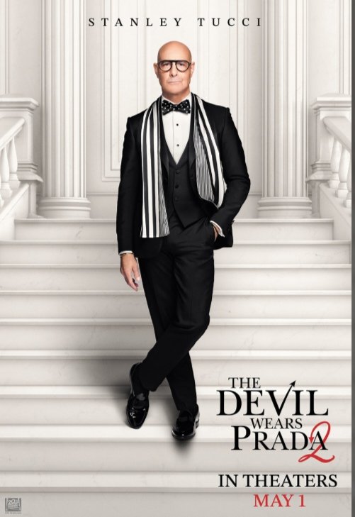 Alt = Actor Stanley Tucci in a promotional picture for the movie The Devil Wears Prada 2 
Devil Wears Prada Sequel Review