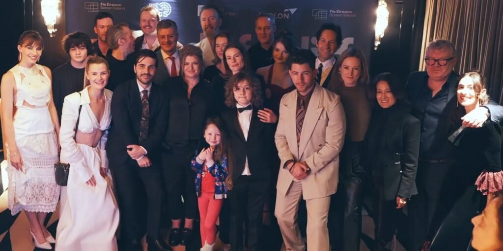Alt= Cast of Power Ballad at DIFF 2026, from the video: 'That's A Wrap! Looking back on DIFF 2026'. Uploaded to YouTube by Dublin International Film Festival under YouTube CC BY 4.0 Unported licence on April 3, 2026.
Power Ballad movie review