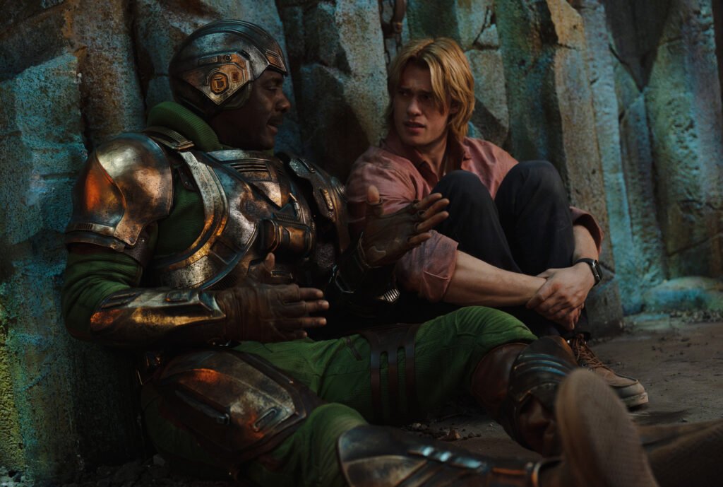 Alt = (L-R) Actors Idris Elba And Nicholas Galitzine In Master Of The Universe Masters of the Universe © 2026 Amazon MGM Studios / Sony Pictures / Mattel.
Masters Of The Universe Review