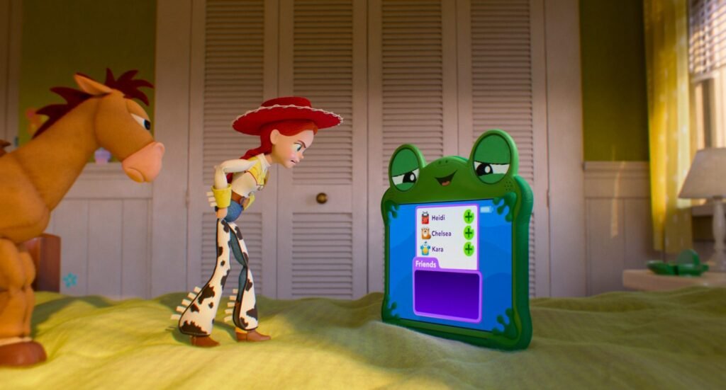 Alt = (L-R): Bullseye, Jessie, and Lilypad in Disney and Pixar's TOY STORY 5. Photo courtesy of Pixar. © 2026 Disney/Pixar. All Rights Reserved.
Toy Story 5 Review
