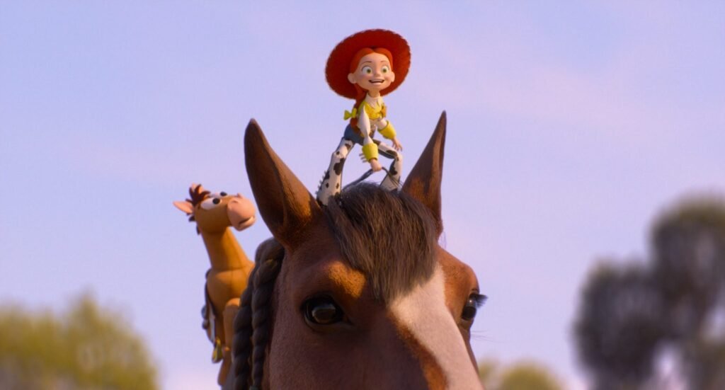 Alt = (L-R): Bullseye and Jessie in Disney and Pixar's TOY STORY 5. Photo courtesy of Pixar. © 2026 Disney/Pixar. All Rights Reserved.
Toy Story 5 Review