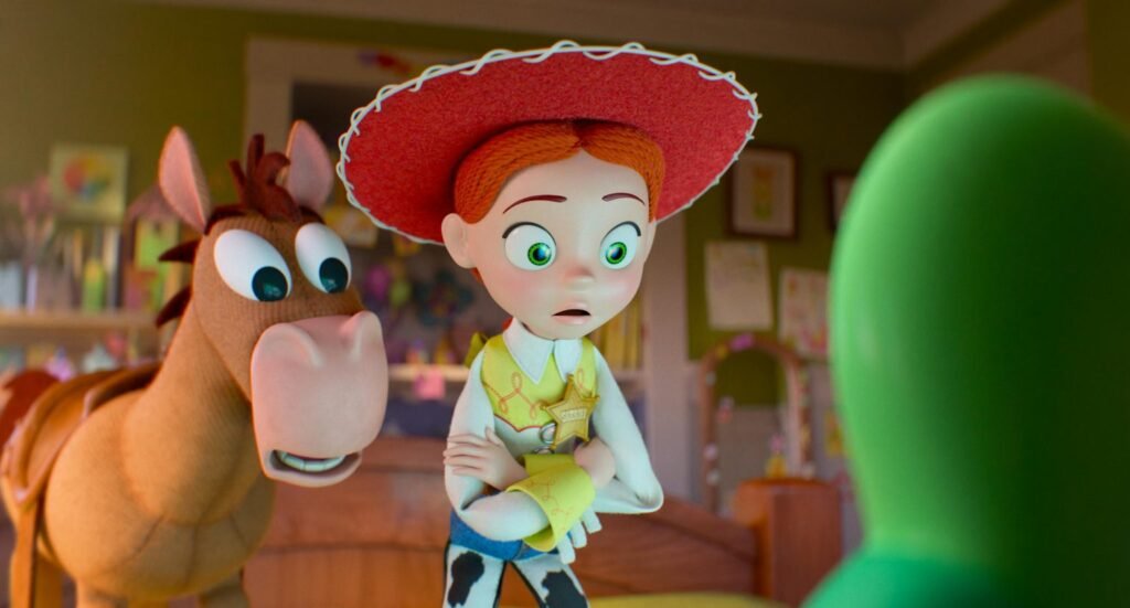Alt = (L-R): Bullseye and Jessie in Disney and Pixar's TOY STORY 5. Photo courtesy of Pixar. © 2026 Disney/Pixar. All Rights Reserved.
Toy Story 5 Review