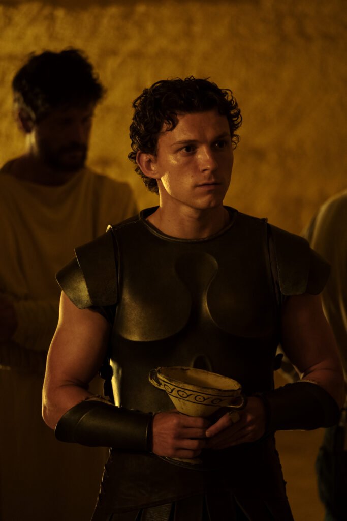 Alt = Tom Holland is Telemachus in THE ODYSSEY, written, produced, and directed by Christopher Nolan. © Universal Pictures 2026
The Odyssey Review