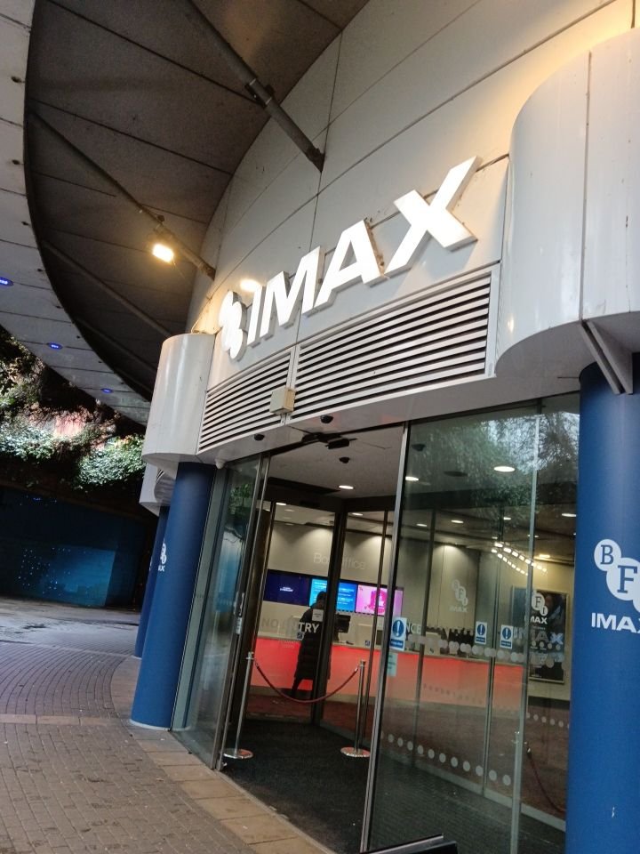 Alt = the entrance to the BFI IMAX 