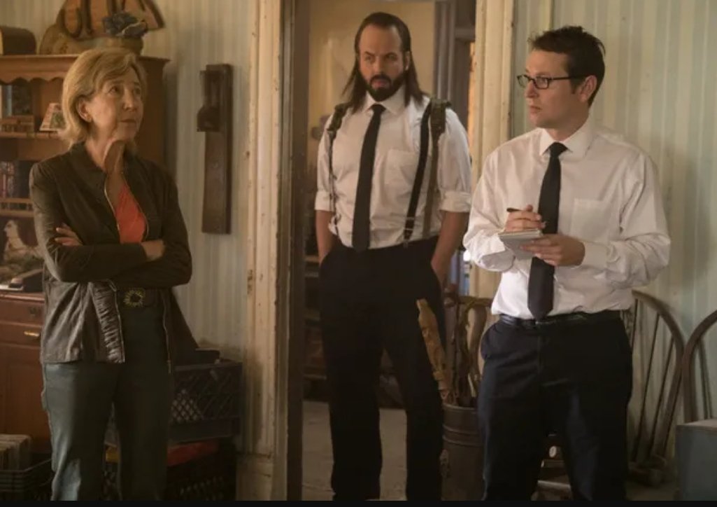 Alt = Lin Shaye As Elise Rainier, Angus Sampson As Tucker and Leigh whannell as Specs  In Insidious: The Last Key © 2018 Sony Pictures Industries, Inc. Universal Pictures and Blumhouse Productions, LLC. All rights reserved.
Insidious: The Last Key Review