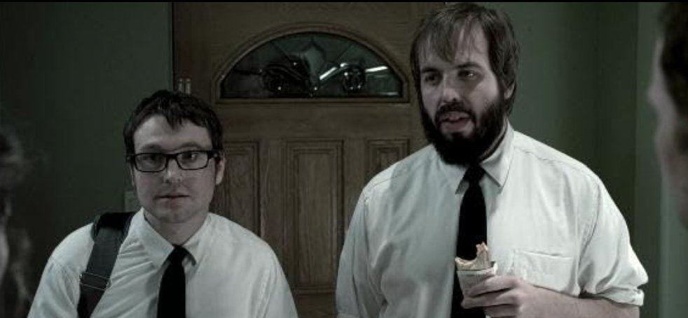 Alt = Leigh Whannell and Angus Sampson in Insidious (2010) ©Sony Pictures Industries, Inc. and Blumhouse Productions, LLC. All rights reserved.
Insidious 2010 Movie Review