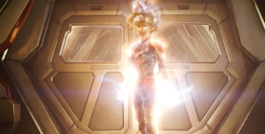 Alt = brie Larson in Captain Marvel © Marvel Studios and the Walt Disney Company. All rights reserved.