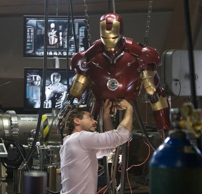 Robert Downey Jr. in Iron Man (2008) ©Marvel Studios and the Walt Disney Company. All rights reserved.
Iron Man Review