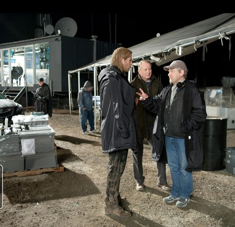 Alt = Maximiliano Hernández, Chris Hemsworth, Stellan Skarsgård and Kenneth Branagh on the set of Thor (2011) ©Marvel Studios and the Walt Disney Company. All rights reserved.
Thor Movie Review