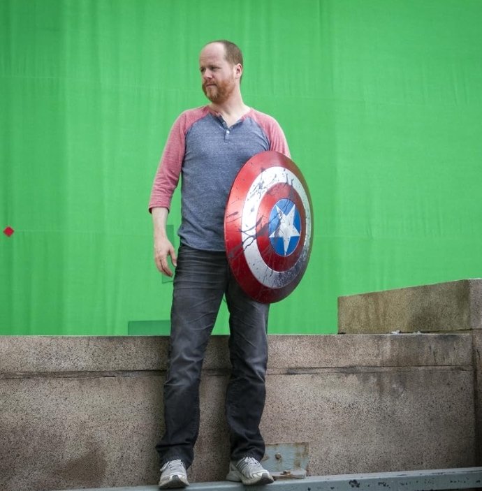 Alt = Director Joss Whedon on the set of The Avengers (2011). ©Marvel Studios and the Walt Disney Company. All rights reserved. 