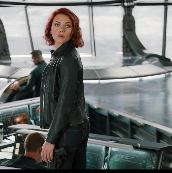 Alt= Scarlett Johansson in The Avengers (2011) ©Marvel Studios and the Walt Disney Company. All rights reserved.