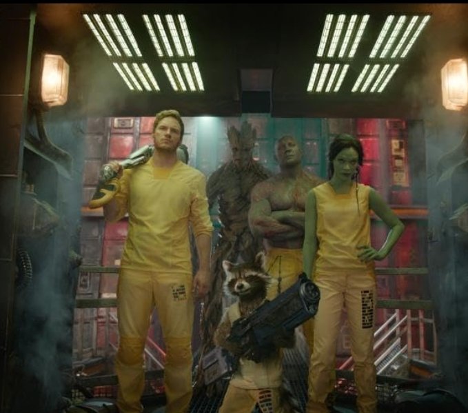 Alt = The Guardians in the In The Guardians Of The Galaxy (2014). ©Marvel Studios and the Walt Disney Company. All rights reserved.