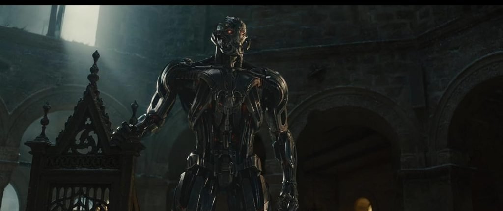 Alt = Ultron in The Avengers Age Of Ultron (2015). ©Marvel Studios and the Walt Disney Company. All rights reserved