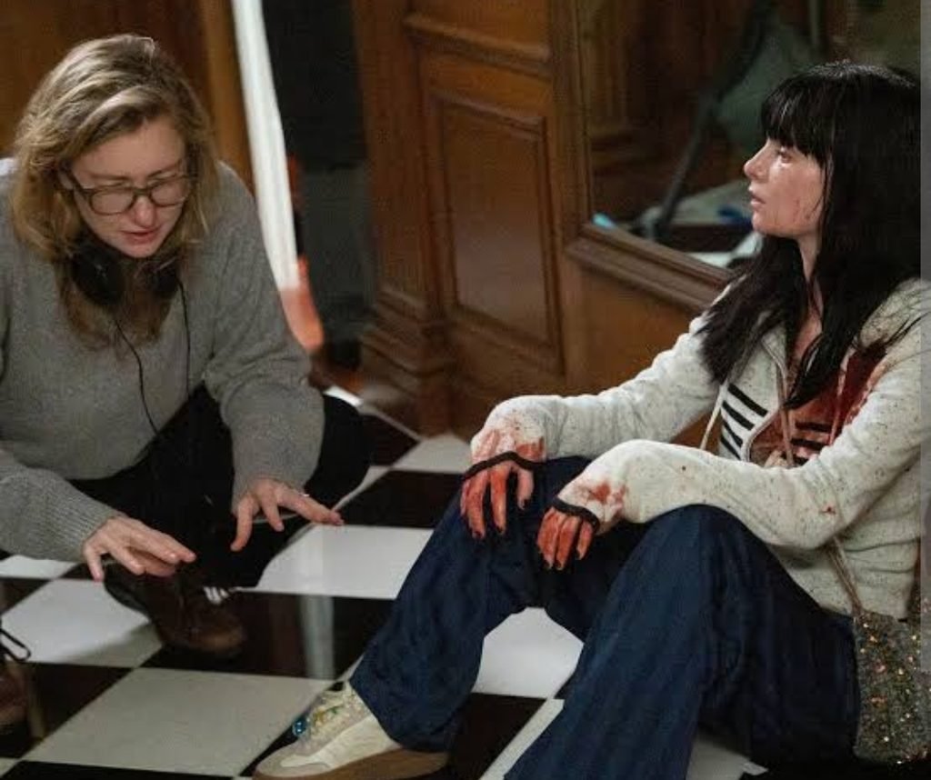 Alt = Elizabeth Meriwether and Lola Petticrew as Catherine on the set of Furious 2026 Courtesy of Hulu/Disney+
Furious TV Series Review