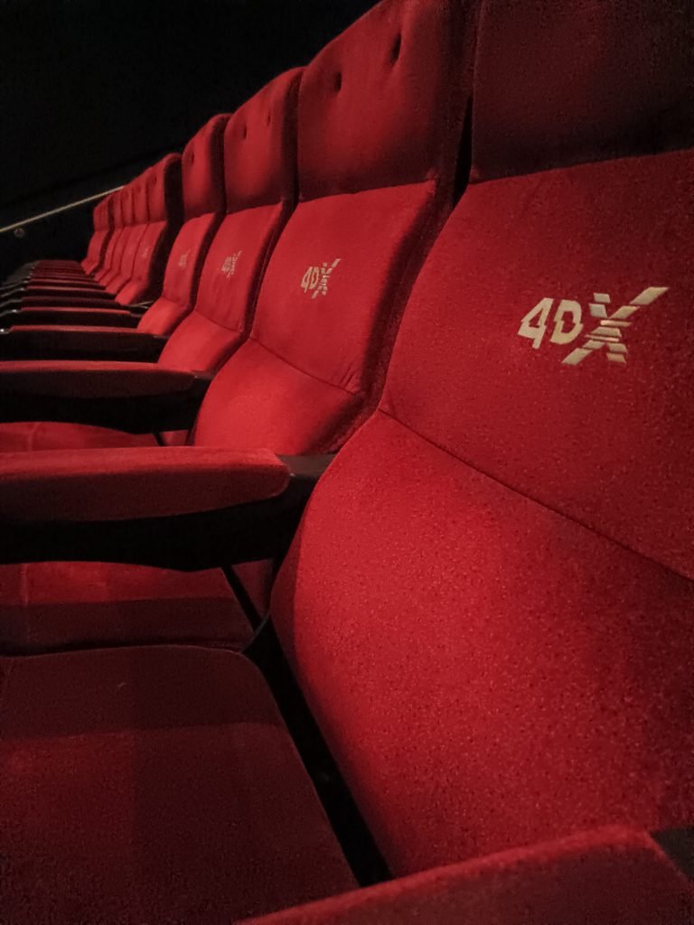 Alt = photo of the 4dx seats in the cinema 
Resident Evil 2026 Review