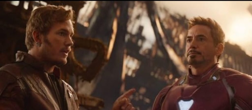 Alt = Chris Pratt and Robert Downey Jr in Avengers: Infinity War (2018) ©Marvel Studios and the Walt Disney Company. All rights reserved.
Avengers: Infinity War Review