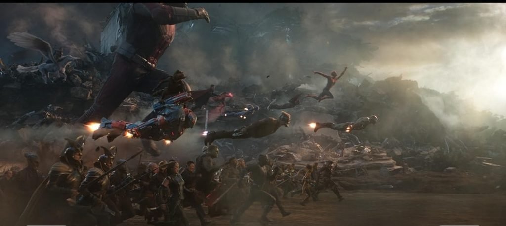 Alt = A scene from Avengers: Endgame (2019). Showing the Final Battle ©Marvel Studios and the Walt Disney Company. All rights reserved.
Avengers Endgame 2019 Review