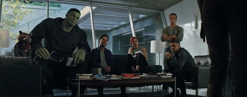 Alt = Bradley Cooper, Mark Ruffalo, Scarlett Johansson, Chris Evans and Jeremy Renner in Avengers: Endgame (2019) ©Marvel Studios and the Walt Disney Company. All rights reserved.
Avengers Endgame 2019 Review