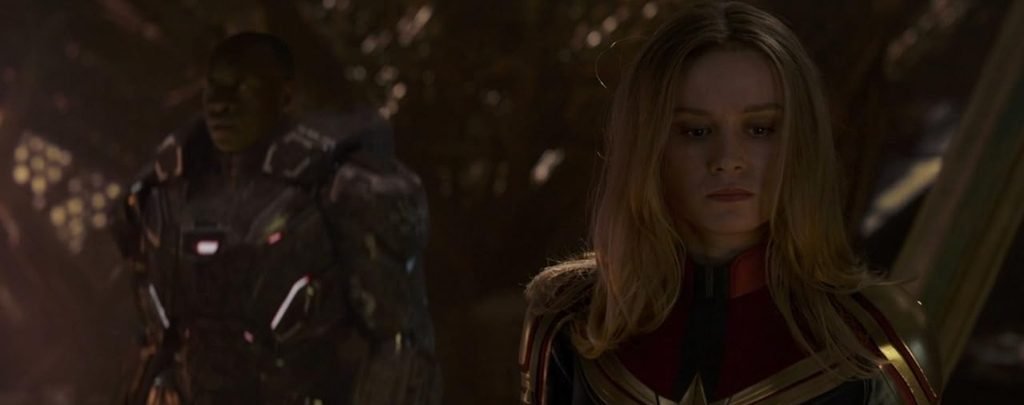 Alt = Don Cheadle and Brie Larson in Avengers: Endgame (2019) ©Marvel Studios and the Walt Disney Company. All rights reserved.
Avengers Endgame 2019 Review