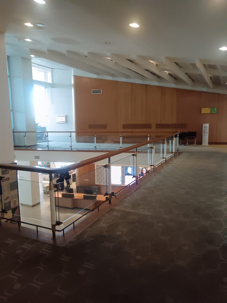 Alt = one of the lower levels in the Royal festival hall Southbank BFI London Film Festival Experience