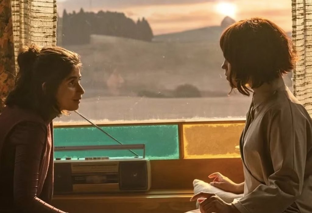 Alt = Mia Tharia and Jenna Ortega star in Klara and the Sun. Image courtesy of Sony Pictures / 3000 Pictures. © 2026 CTMG, Inc. All Rights Reserved.